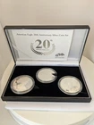 2006 20th Anniversary 3pc Silver Eagle Set - UNC, PR, Reverse Proof in OGP