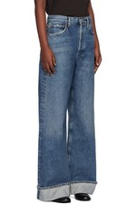 Agolde Dame High Rise Wide Leg Cuff  Jeans Size 27