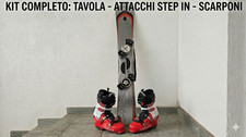 🏂 SNOWBOARD F2 HARD + ATTACCHI STEP-IN + SCARPONI DELUXE 42/43 – COMPLETO
