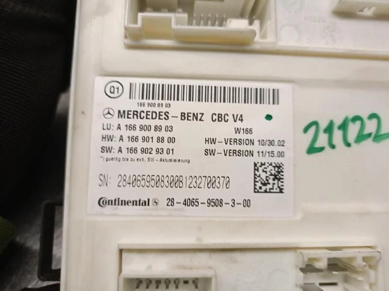 A1669008903 modulo elettronico per MERCEDES-BENZ CLASE M (W166) ML 250 5241614 - Immagine 4 di 4