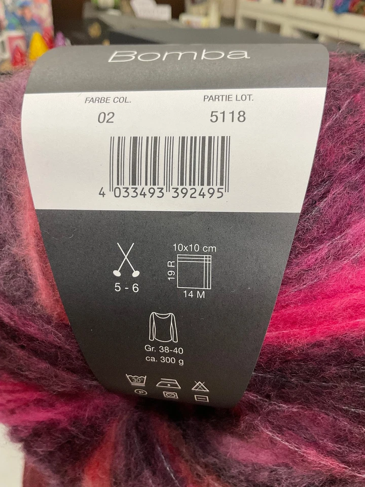 Lana Grossa Bomba , Schurwolle(Merino)/Polyamid, 100g ca. 290m - Bild 2 von 4
