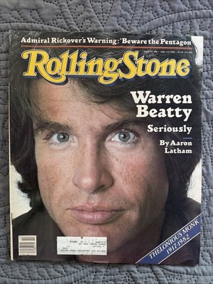 Rolling Stone Magazine - Issue #366, 4/1/1982 Warren Beatty, Thelonious Monk