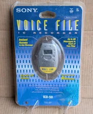 Sony ICD-50 Digital Voice File Memo IC Recorder- JAPAN -NOS New Old Stock SEALED
