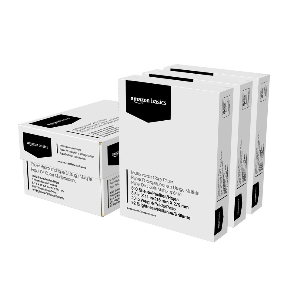 Multipurpose Copy Printer Paper 20 lb, 8.5x11