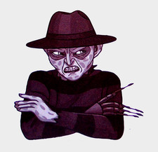 A Nightmare on Elm Street - Cut Sticker Decal Movie Horror Film Freddy Krueger