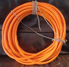 Orange Rubber Air Compressor Hose 50 ft 3/8 in 200 PSI Quick Connect Couplers