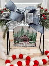 The Round Top Collection Mini Gallery Tree Farm Print 6x6x1