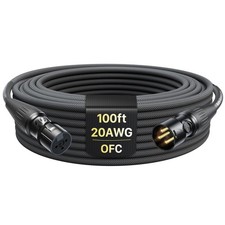 20AWG 99.99% OFC XLR Cables 100ft Nylon Braided - Professional Designed for S...