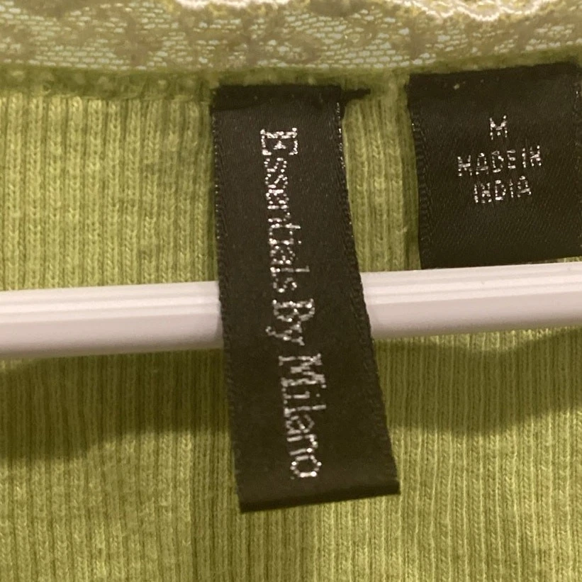 Camiseta sin mangas para mujer Y2K mediana dobladillo de lechuga encaje acanalada algodón bosque hadas grunge Foto 3 de 4