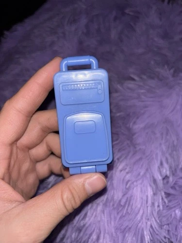 Fisher Price Little People Vintage Blue Luggage Suitcase Airplane Airport Opens