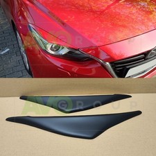 Headlight Eyelids For Mazda 3 2013-2016 With Adaptive Headlights Abs Matt Headlight Eyelids For Mazda 3 2013-2016 With Adaptive Headlights Abs Matt