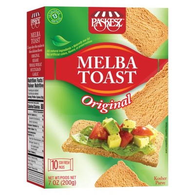 Snacktery Original Melba Toast Crackers - Thin and Crispy 7 Ounce (Pack of 1)