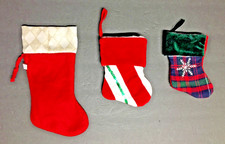 3 Small Christmas Stockings Decorations