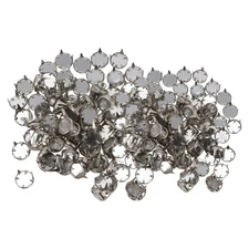 200Pcs Rhinestones Nailheads Round Claw Rivets Decorative Nailheads