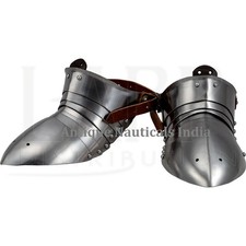 Medieval Steel Sabatons Knight Armor Shoes Larp Reenactment Made From Metal