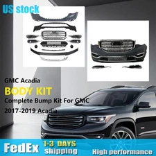 Front Bumper Grille Kit Fits 2017 2018 2019 GMC Acadia SL SLE SLT Expt Denali