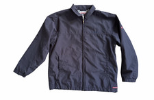 Quiksilver Boys Windbreaker Jacket Navy Blue Full Zip Surf Skate Youth Lightweig