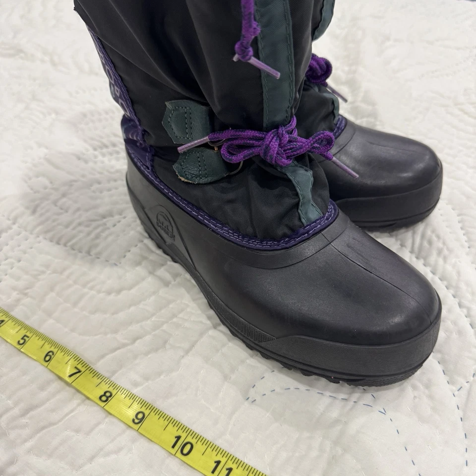 Женские винтажные Sorel Канада фристайл X сливы фиолетовый зимний снег ботинки размер 4 - Изображение 3 из 4