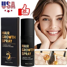 HaloGrow Hair Growth Spray 50ml Natural Hair Thickening Gentle Regrowth Mist