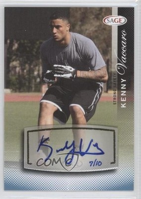 2014 SAGE Auto Football Sophmore Platinum 7/10 Kenny Vaccaro #S19 Auto 1be