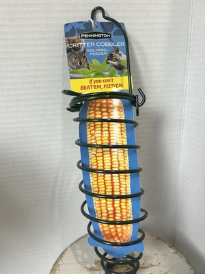 Pennington Critter Cobbler Squirrel Feeder Weather Resistant Metal Corn Cob