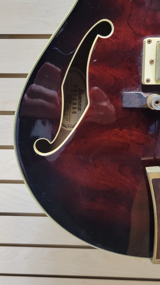 Ibanez Artcore AG95-DBS-12-03 Semi-Hollow Electric Guitar, Cherry *READ* - Image 4 of 4