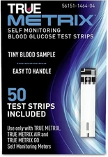 True Metrix Blood Glucose Test Strips, 50 Count 50 (pack of 1) 