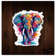 Mandela Elephant - Vinyl Decal Sticker - Car Window Laptop - ebn11402