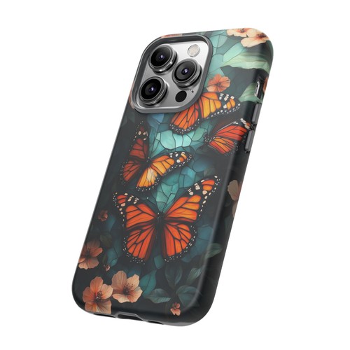 Monarch Butterfly Stained Glass - Phone Ink Cover Case for iPhone, Galaxy, Pixel - 第 67/281 張圖片