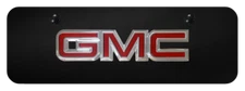 GMC Red Fill 3D Logo Mini License Plate Official Licensed
