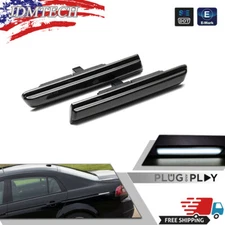 2X Smoked White LED Rear Side Marker Lights For 04-08 Acura TL BASED MODELS ONLY