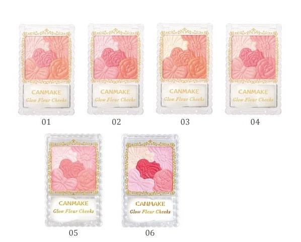 NEW!! CANMAKE Glow Fleur Cheeks/Mat Cheeks/Highlighters/Shadings 15 colors JAPAN - Image 2 of 4