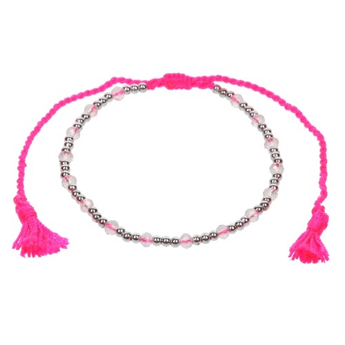 Pulsera al tobillo con cordón dama cuentas de cristal pie ajustable playa - 50 ESTILOS - Imagen 126 de 159