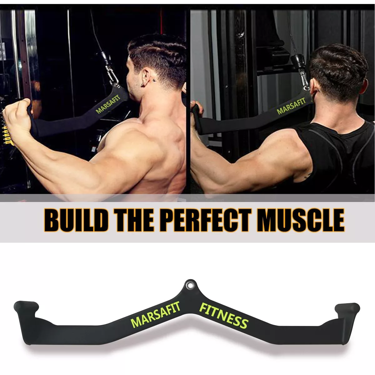 80cm LAT Pull Down T Bar for Cable Machine LAT Pulldown Attachments V-Bar  Gym