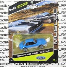 2022 Maisto Design Muscle 164 Light Blue 1988 Ford Mustang Lx Foxbody Coupe