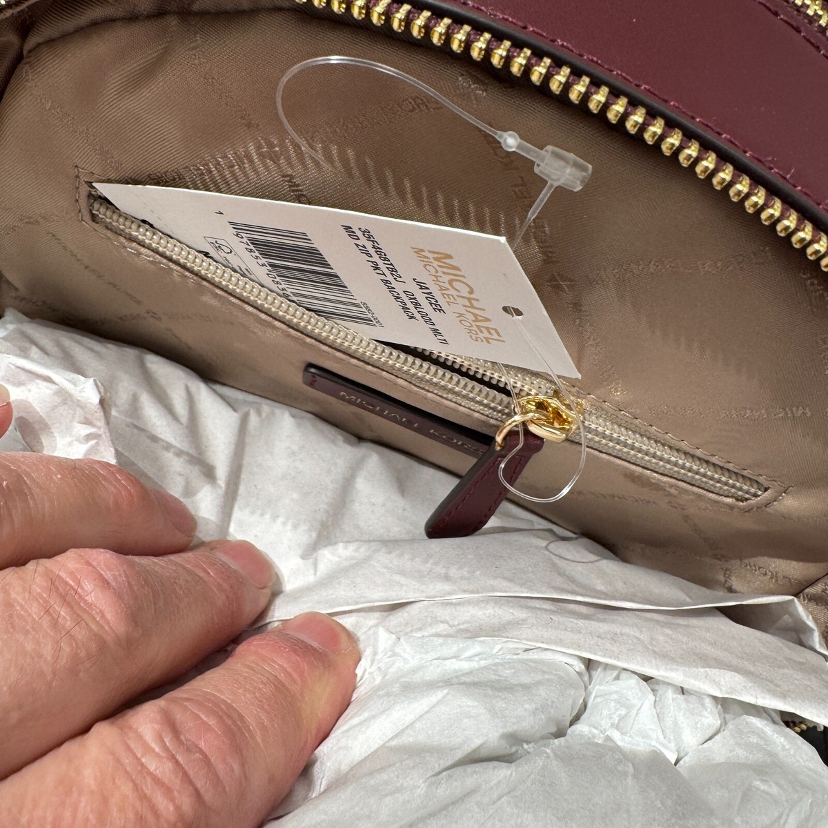MICHAEL KORS JAYCEE MD ZIP POCKET Jacquard BACKPACK BAG MICHAEL KORS JAYCEE MD ZIP POCKET Jacquard BACKPACK BAG