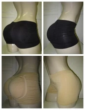 WOMENS INSTANT BUTT BOOSTER SHAPER BOYSHORT PANTY REMOVABLE PAD~BUY 2 GET 1 FREE