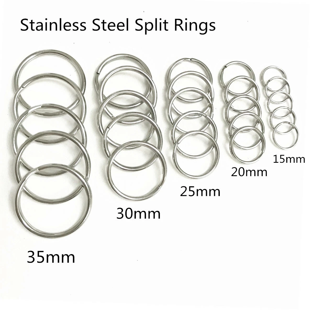 Stainless steel keyring clearance