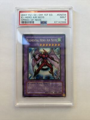 Yugioh PSA 9 Elemental Hero Air Neos STON-EN034 1st Edition Yugioh PSA 9 Elemental Hero Air Neos STON-EN034 1st Edition
