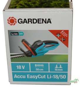 GARDENA Akku-Heckenschere EasyCut Li-18/50 ohne Akku 8877 und Netzteil NEU