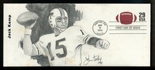 US FDC #U631 J Hurley Artist Hand Drawn Jack Kemp Bills Steelers Chargers Unique