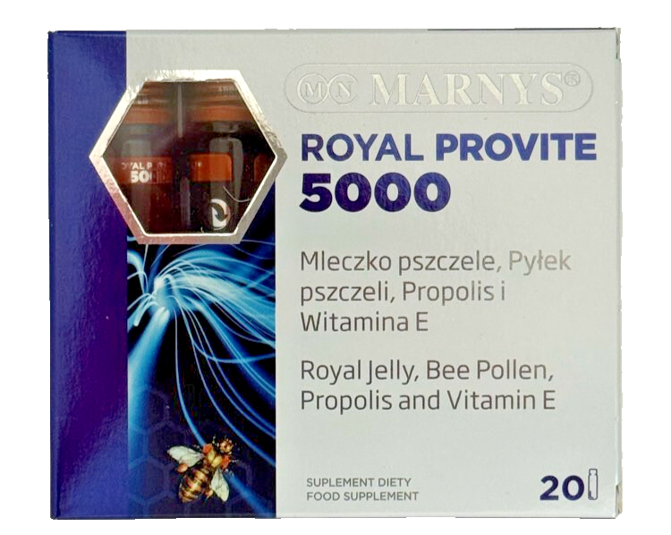 Marnus Royal Proviate 5000 | Royal Jelly, Bee Pollen, Propolis | 20 LIQUID SHOTS