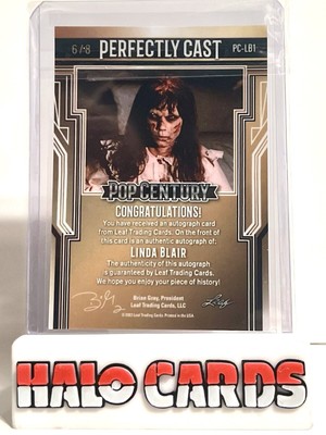 6/8 PACK FRESH 2024 Leaf Pop Century Linda Blair Blue Ice Auto The 