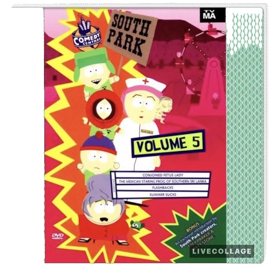 South Park 5 Season DVDs