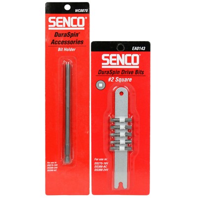 Senco WC0070 DuraSpin Mandrel Bit Holder for 1'' Bits and EA0143 #2 Square Bits
