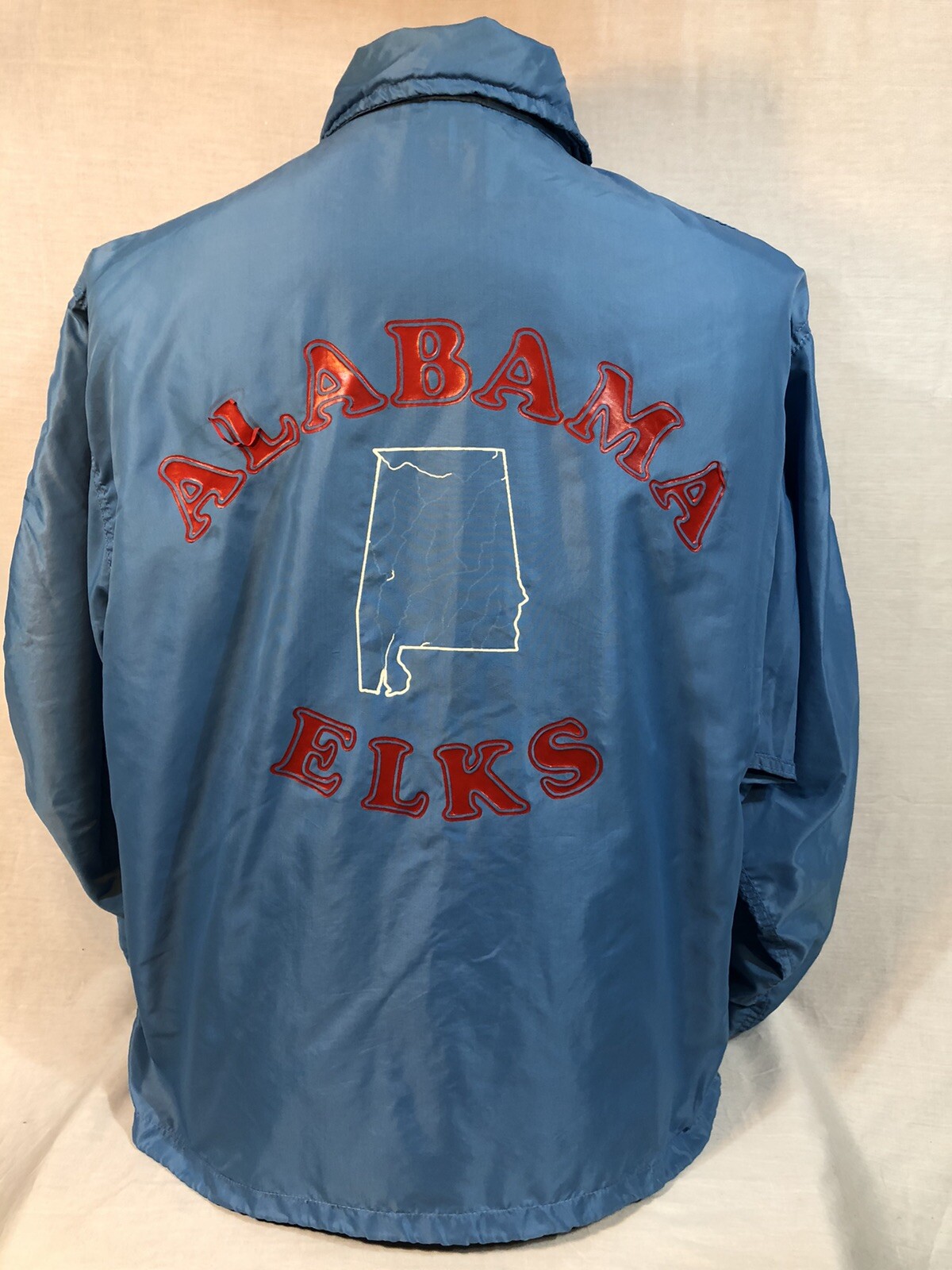 Vintage Alexander City Elks Lodge Snap Jacket Nylon A… Gem