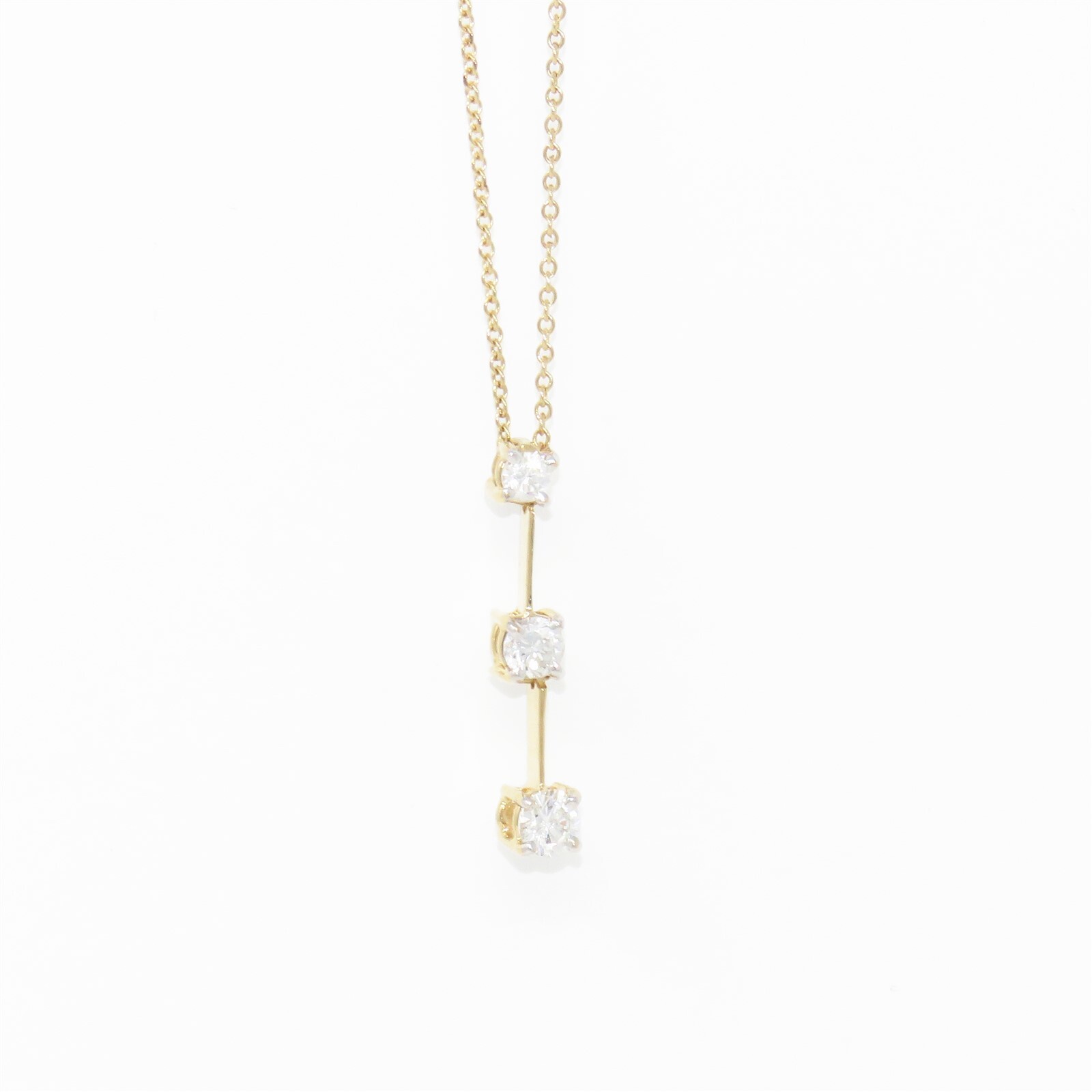 NYJEWEL 14k Yellow Gold  Diamond Journey Pendant … - image 2