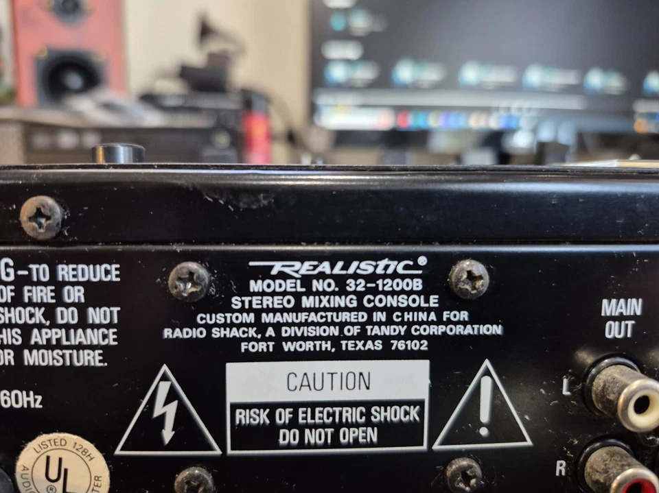 Vintage Realistic 32-1200B Stereo Mixing Console Powers On - Image 3 of 3