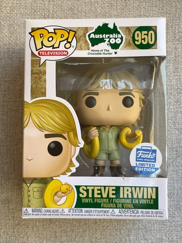 FUNKO POP AUSTRALIA ZOO CROCODILE HUNTER STEVE IRWIN #950 FIGURE NEW IN BOX