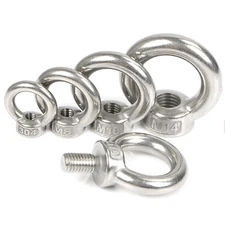 M3 M4 M5 M6 M8 M10 to M36 LIFTING EYE NUTS & BOLTS A2 STAINLESS STEEL